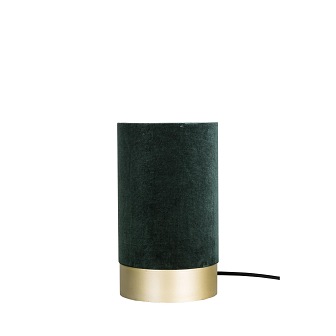 Aksamitna lampa stołowa Velvet butelkowa zieleń
